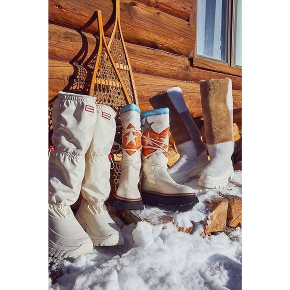 Free People Cream and Orange Star Boots - Picture 2 of 7